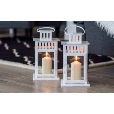 BISPOL Aura pillar candles, cylinders, sw40/80-011 (ecru) ~9h 4 pcs. 2