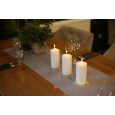 Stumpenkerze BISPOL Aura sw50/100-011 (ecru) ~20h 2