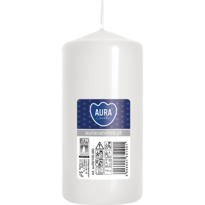Stumpenkerze BISPOL Aura sw50/100-090 (weiß) ~20h