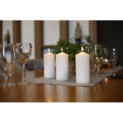 Świeca pieńkowa walec BISPOL Aura sw80/150-090 (biała) ~66h 2