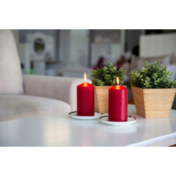 Stumpenkerze BISPOL Aura sw70/100-030 (rot) ~44h