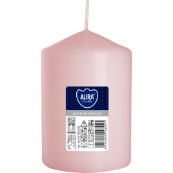 Pillar candle BISPOL Aura sw70/100-038 (pink) ~44h
