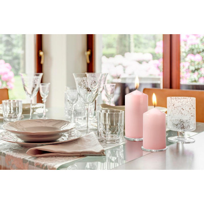 Stĺpová sviečka BISPOL Aura sw70/100-038 (ružová) ~44h 2