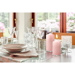 Stumpenkerze BISPOL Aura sw70/100-038 (rosa) ~44h