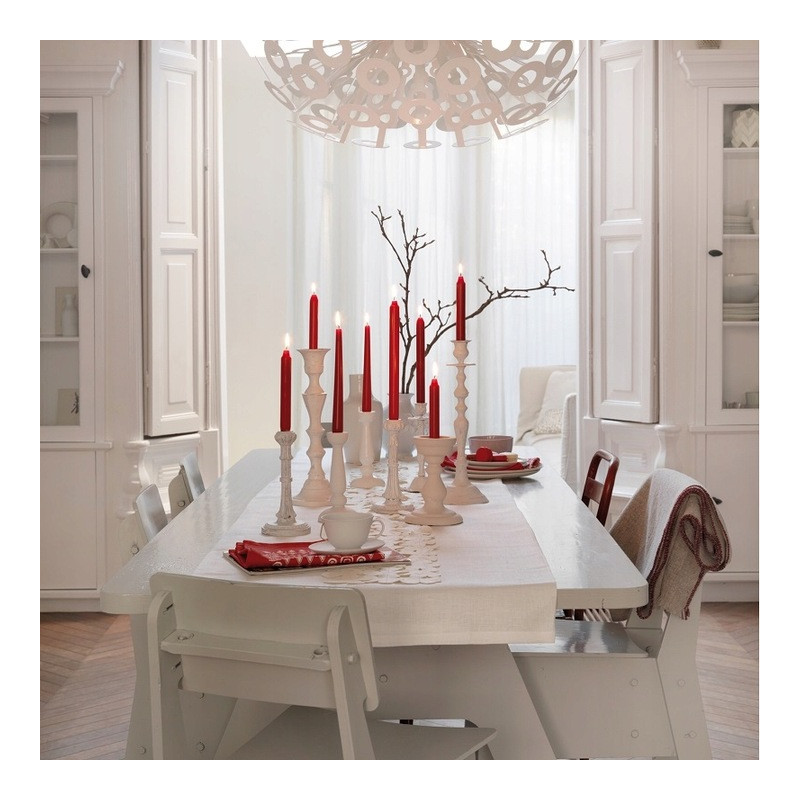 Świece stołowe BOLSIUS Torpeda 170/20 (czerwone) ~5h 8szt.