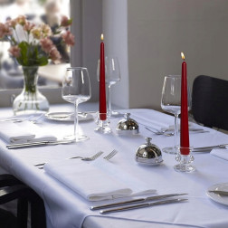 BOLSIUS table candles Szpica 245/24 (burgundy) ~7h 8pcs.