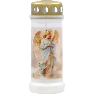 Znicz plastikowy zalewany BOLSIUS NR 6L Anioł 17cm ~70h