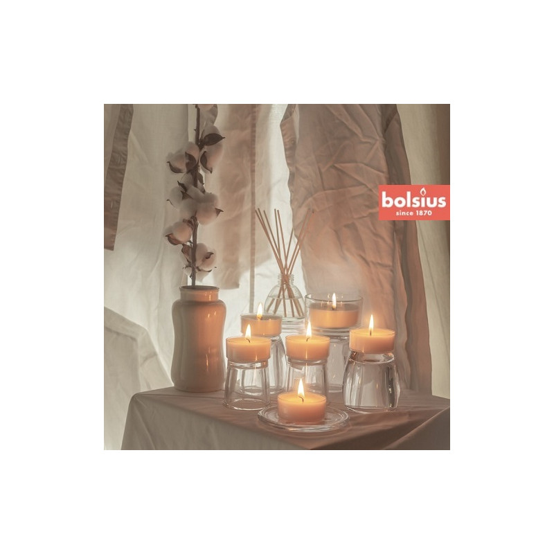 BOLSIUS vonné ohrievače 57mm (čerstvá bavlna) ~8h 8ks.