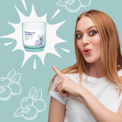 Świeca zapachowa w szkle BOLSIUS (Cukierki borówkowe) ~28h 2