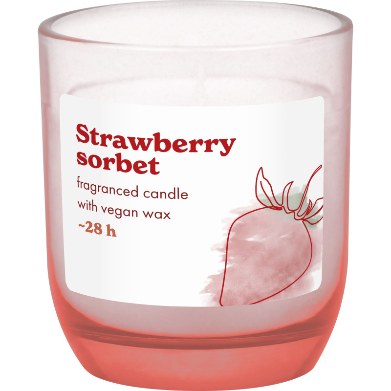Vonná sviečka v skle BOLSIUS (Jahodový sorbet) ~28h