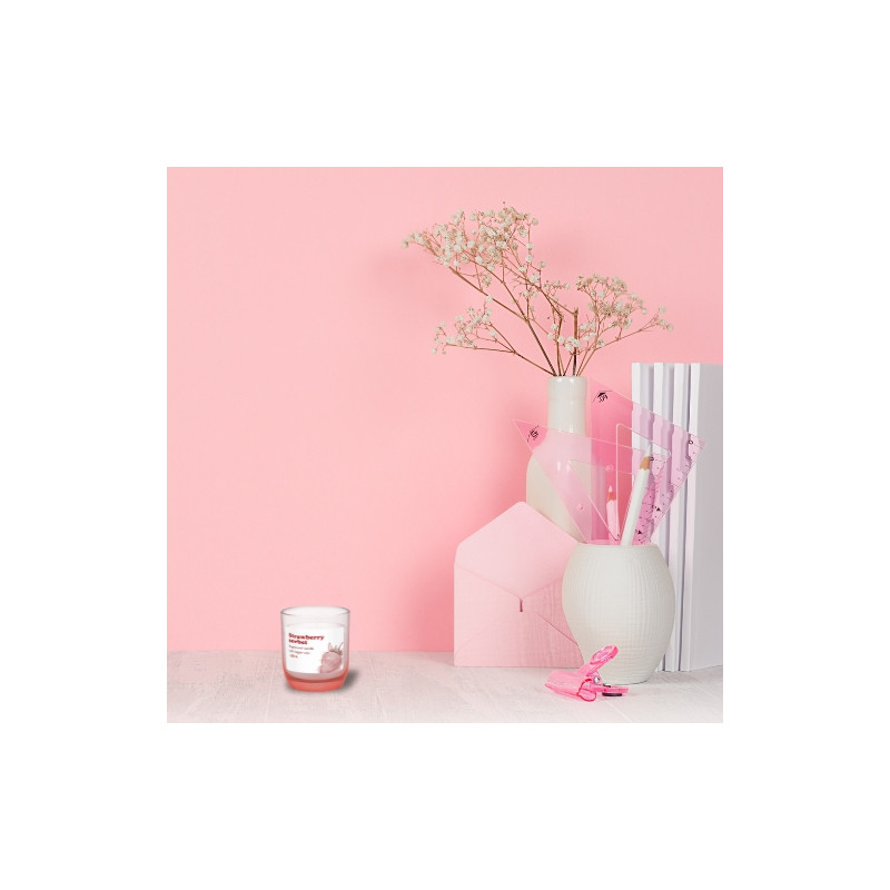 Scented candle in glass BOLSIUS (Strawberry Sorbet) ~28h