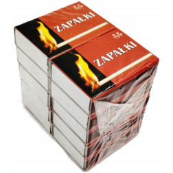 MONONEGRO krátké zápalky 10 krabic (10 x ~38ks) 44mm