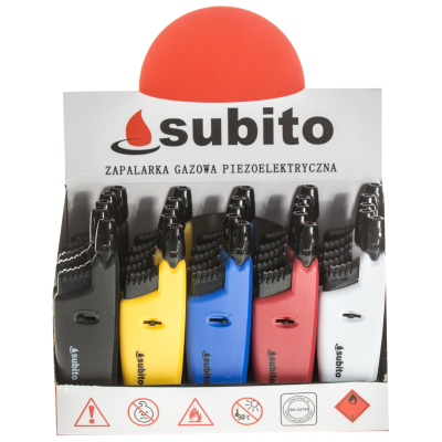 Piezoelektrický výsuvný plynový zapaľovač SUBITO ZG11 (25 ks) 2