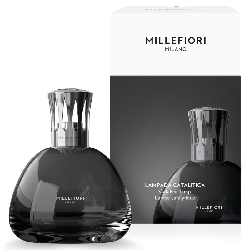 MILLEFIORI Milano šedá katalytická lampa (lampa + knôt + lievik)