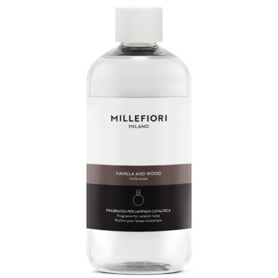 Uzupełniacz do lampy katalitycznej MILLEFIORI VANILLA AND WOOD 500ml