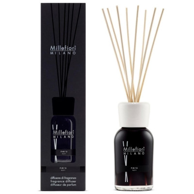 MILLEFIORI Milano NERO vonný tyčinkový difuzér 250ml