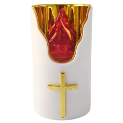 Subito C707 H125 LED Kerzeneinsätze 6 Stück gold-rot