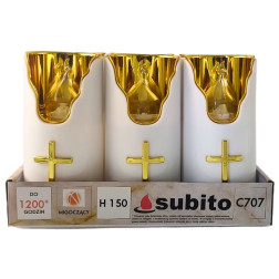 Subito C707 H150 LED sviečkové vložky 6 kusov zlato-biele