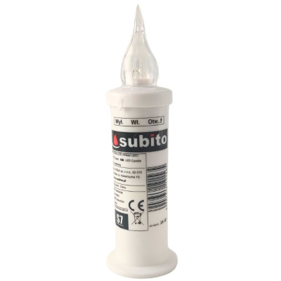 LED Einsätze für SUBITO S7 Kapellenkerzen weiß 12 Stück 2
