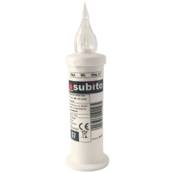 LED vložky pre kaplnkové sviečky SUBITO S7 biele 12 kusov