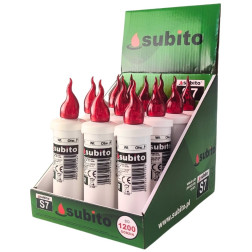 LED Einsätze für SUBITO S7 Kapellenkerzen rot 12 Stück