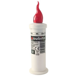 LED vložky pro kaplové svíčky SUBITO S7 červené 12 kusů
