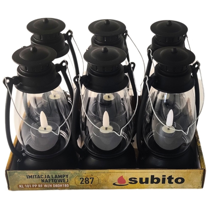 LED olejová lampa SUBITO KL 101 černá (287) 6 kusů