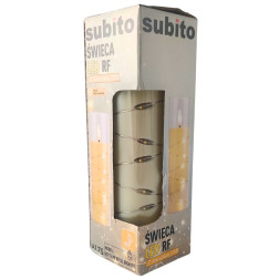 LED candle with LED chain SUBITO GC711 H175 ivory (364)