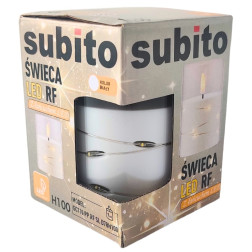 LED candle with LED chain SUBITO GC710 H100 white (365)