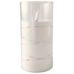 LED svíčka s LED řetězem SUBITO GC710 H150 bílá (367)