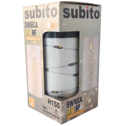 LED svíčka s LED řetězem SUBITO GC710 H150 bílá (367)