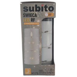LED sviečka s LED reťazou SUBITO GC710 H175 biela (368)