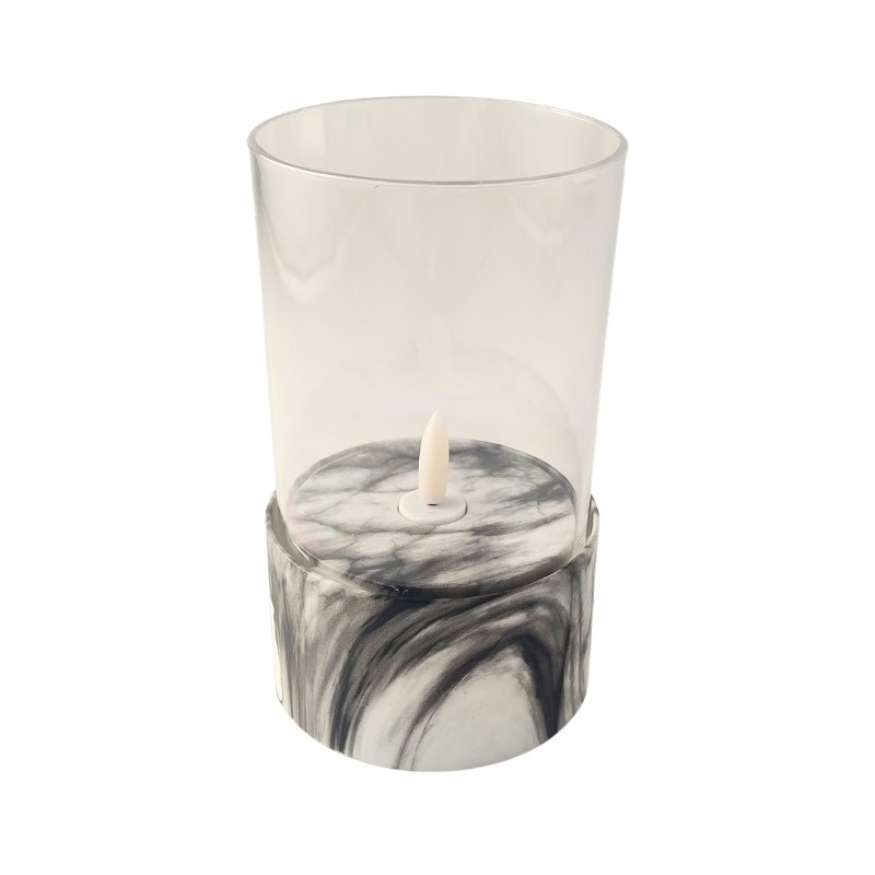 LED candle SUBITO C701 H140 marble (675)