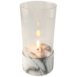 LED candle SUBITO C701 H170 marble (676)