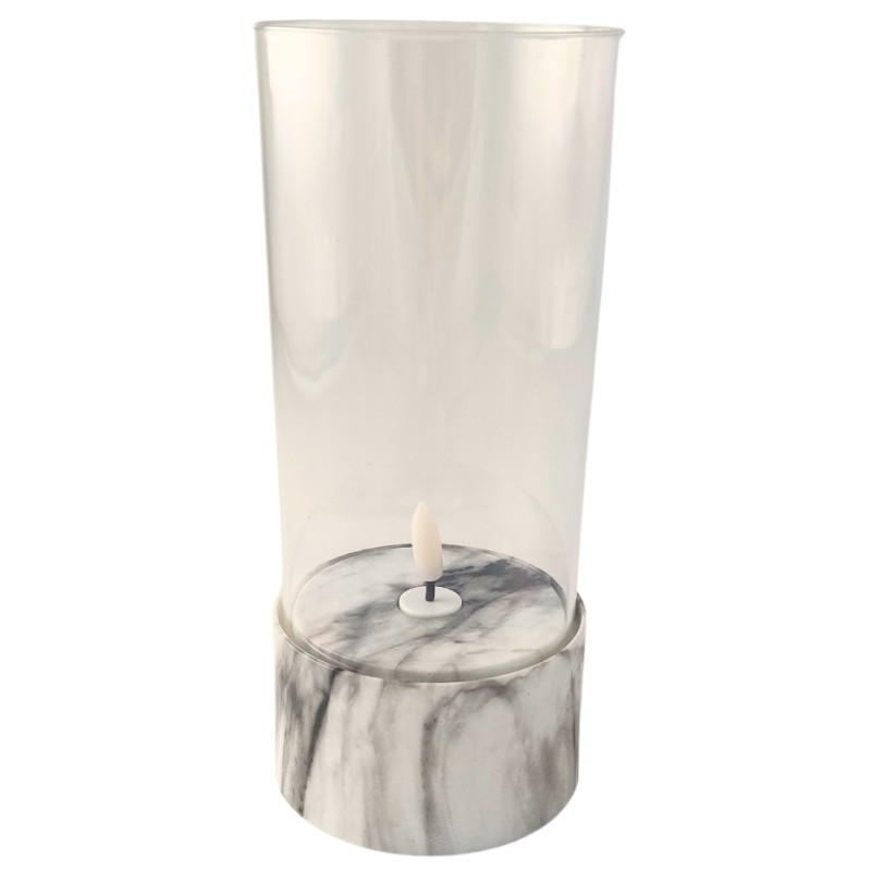 LED Kerze SUBITO C701 H190 Marmor (677)