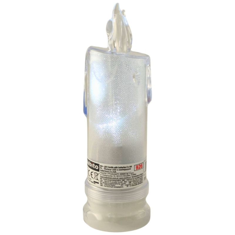 LED trblietavá sviečka SUBITO C502 H180 studená biela (926) 6 kusov