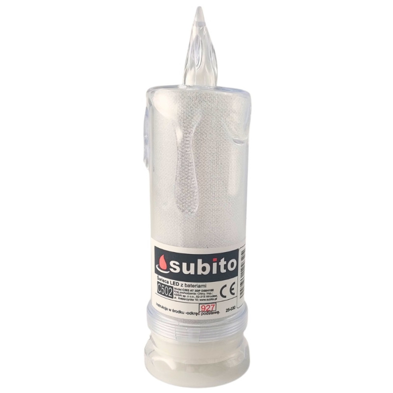 LED glitter candle SUBITO C502 H180 warm white (927) 6 pieces