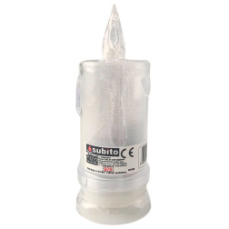 LED glitter candle SUBITO C502 H145 cold white (976) 6 pieces