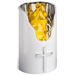 Wkład LED do zniczy kapliczek SUBITO C707 H125 srebrny/żółty 1 sztuka