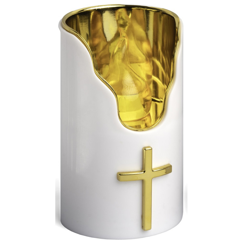 Wkład LED do zniczy kapliczek SUBITO C707 H125 złoty/żółty 1 sztuka