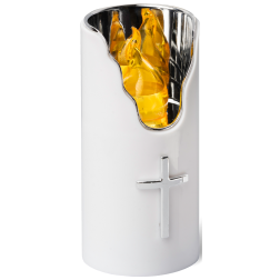 Wkład LED do zniczy kapliczek SUBITO C707 H150 srebrny/żółty 1 sztuka