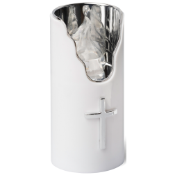 LED insert for SUBITO C707 H150 shrine candles silver/white 1 piece