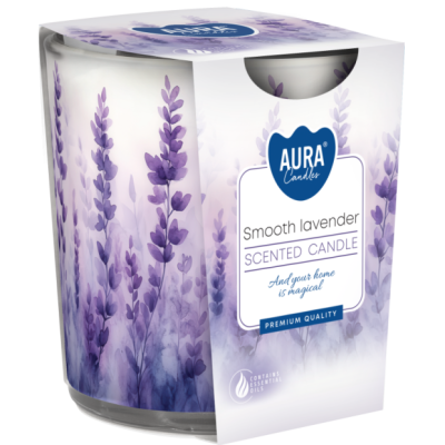 BISPOL Aura scented candle sn72s-63 (Delicate lavender) ~22h