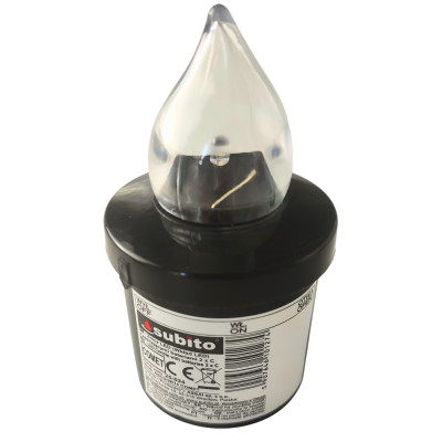 LED insert for SUBITO Comet chapel candles black/white up to 2400h 1 pc.