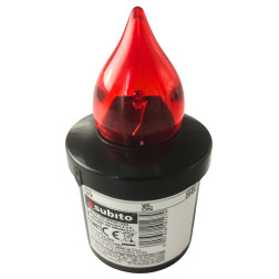 LED insert for SUBITO Comet chapel candles black/red up to 2400h 1 pc.