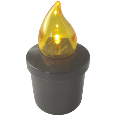 LED Einsatz für SUBITO Comet Kapellenkerzen schwarz/gelb bis 2400h 1 Stk. 2