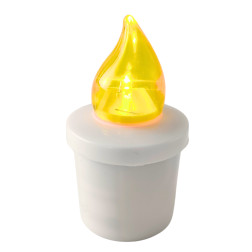 LED insert for SUBITO Comet chapel candles, yellow, up to 2400h, 1 pc.