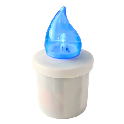 LED-Einsatz für SUBITO Comet Kapellenkerzen, blau, bis zu 2400h, 1 Stk. 2