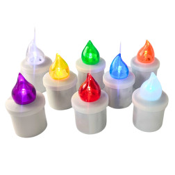 LED insert for SUBITO Comet chapel candles, blue, up to 2400h, 1 pc.