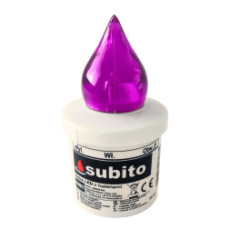 LED insert for SUBITO Comet chapel candles, purple, up to 2400h, 1 pc.